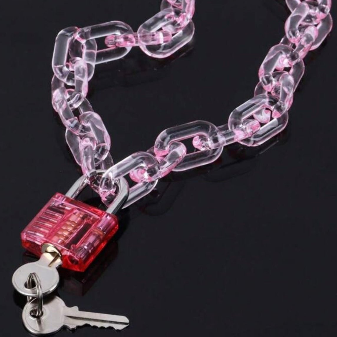 Acrylic Lock-Key Chain