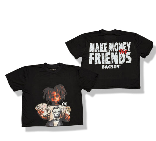 1of1 Make Money Not Friends Crop T-Shirt